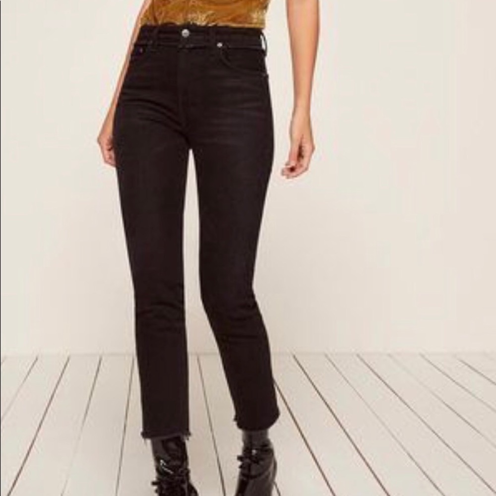 Reformation Julia high rise cigarette jeans